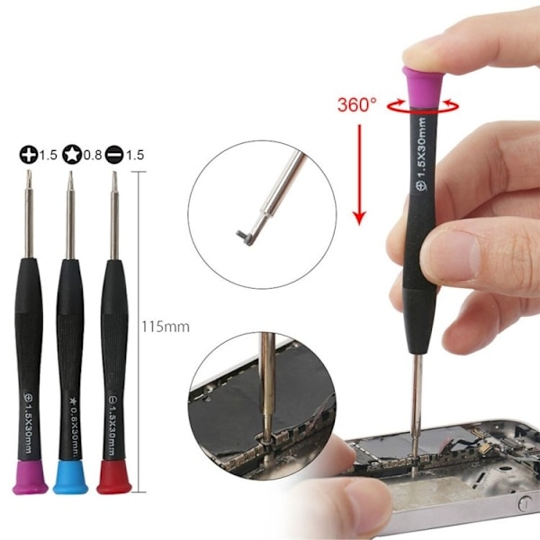Verktygssats iPhone - Reparationskit för Mobil (C)