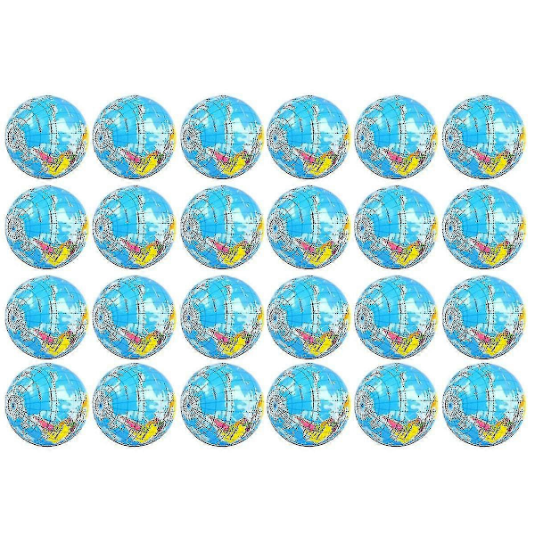 24 stk. Jord Stressbolde, 6,35 cm Rumtema Klemmebolde, Stresslindrende Bolde Klem Angst (C)