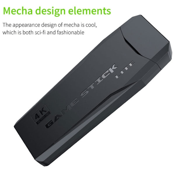 2024 Ny HDMI TV Videospel Stick Retro Spelkonsol med 2 Trådlösa Kontroller TV 4K HD 2.4G Trådlös Spelkonsol