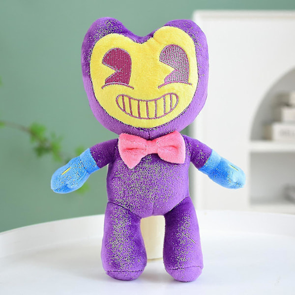 Bendy Pludsetøj 11.8in Sort Hvid Bendy And The Ink Machine Fyldt Legetøjs Pludsedukke Z