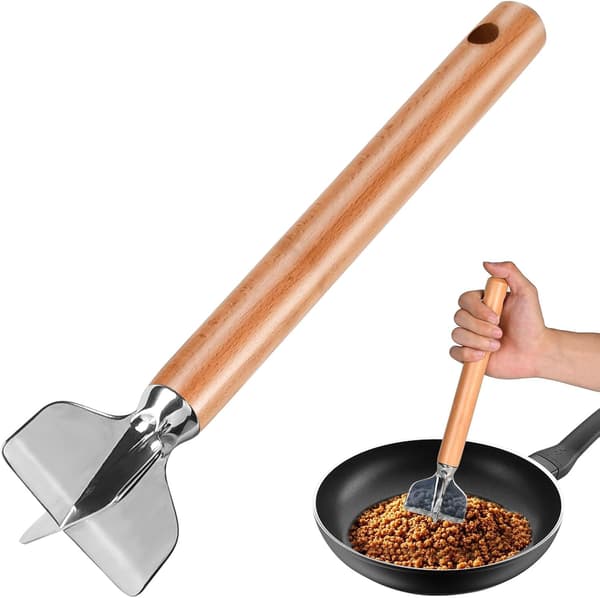 Kødmaskine i rustfrit stål 11 cm, kødhakker til oksekød