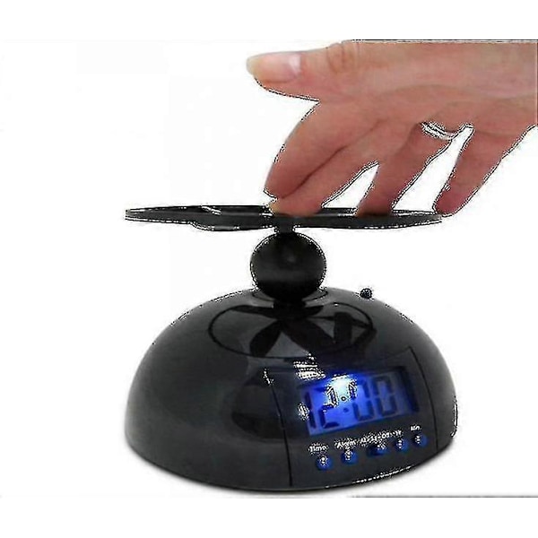 Flygande väckarklocka med LED-display, digital väckarklocka, snooze-funktion, flygande helikopterpropeller
