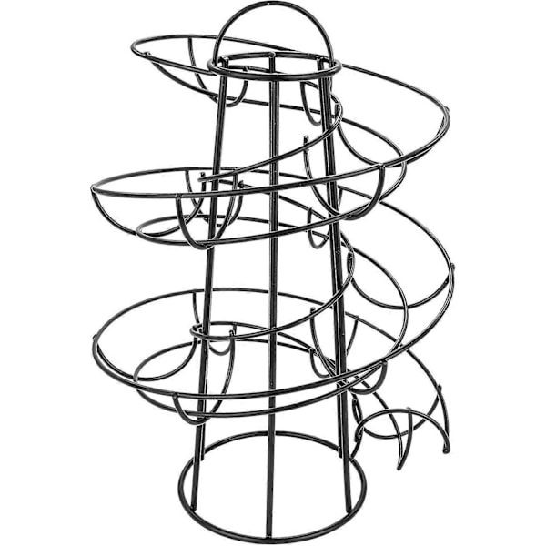 Moderne Spiralformet Dispenser Rack Sort (HYYC)