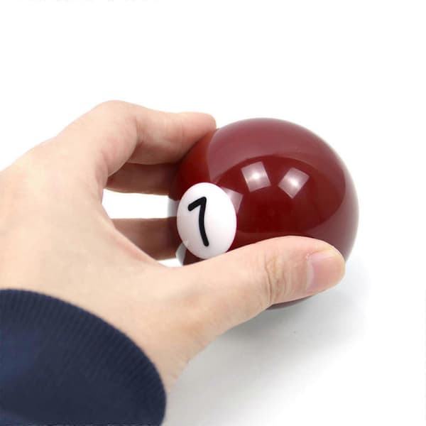 Rød 7-Ball Girspakknapp Hode Dekor