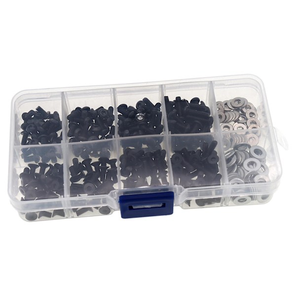 340x Universal RC Skrue Kit med Boks DIY Verktøy for HSP SCX10 1:10 RC Crawler (C)