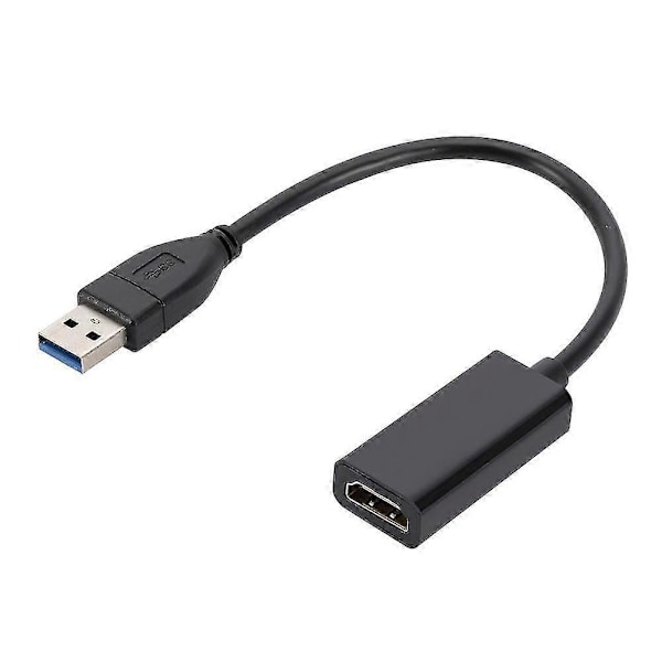 USB 3.0 till HDMI-kompatibel Adapter HD 1080P USB till HDMI Konverter Thunderbolt Extern Audio Video Adapterkabel för Laptop PC MacBook Samsung Huawei