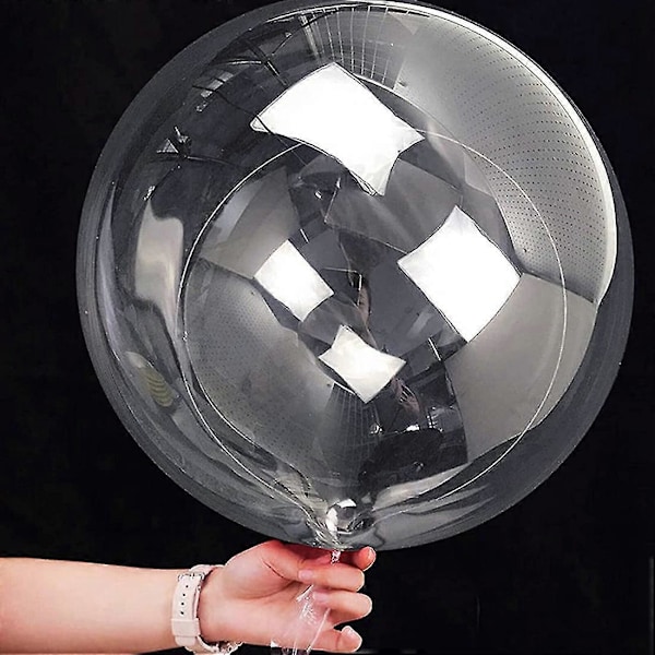 40 stk. Balloner Gennemsigtige Bobleballoner Festballoner Klare Balloner til Jul Bryllup (C)