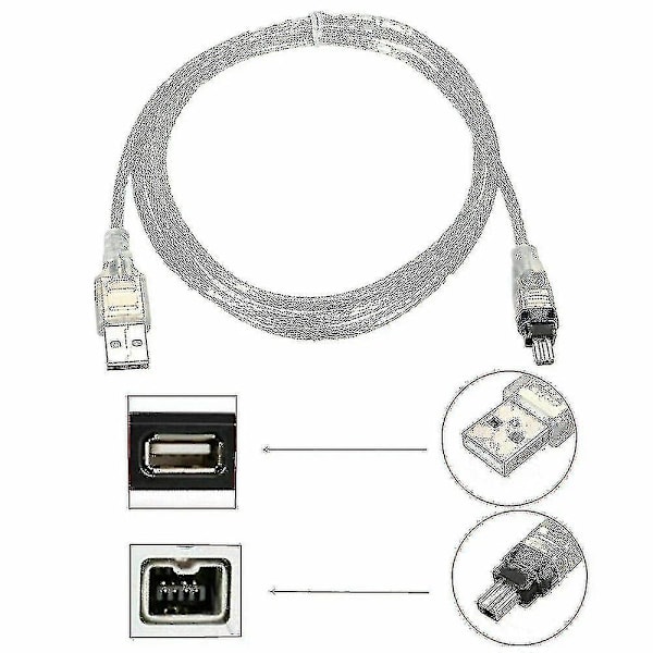 2024 För Mini DV MiniDV USB Datakabel FireWire IEEE 1394 HDV Videokamera för Redigering PC