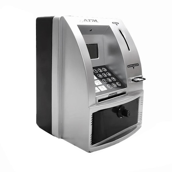 Smart ATM Spargris for Penger Mini Banknottstemme ATM-maskin for å Lære Barn Pengesstyring