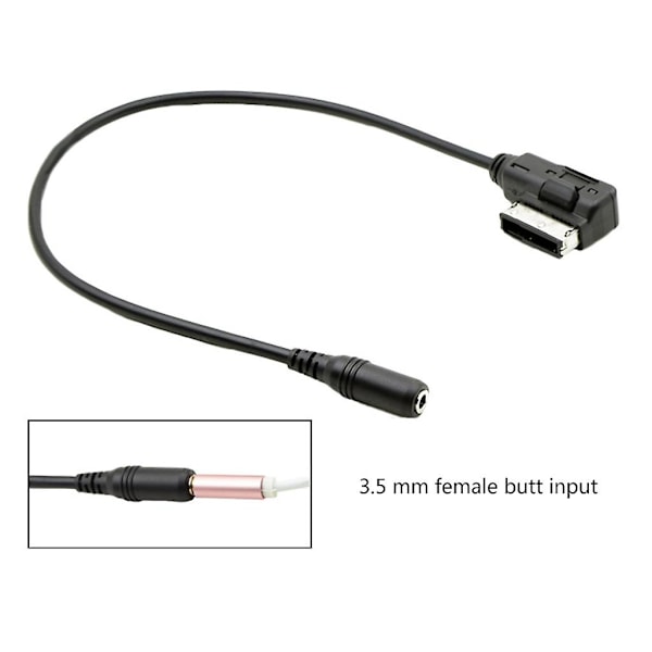 AMI til AUX 3.5mm Bilradio Stereo Musikk Aux Kabel Adapter For W212 S212 W218 (C)