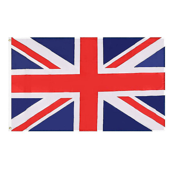 5ft X 3ft Union Jack Flagg Britisk Flagg Storbritannia Flagg For Innendørs/utendørs Med Messingøyer Dekorasjoner
