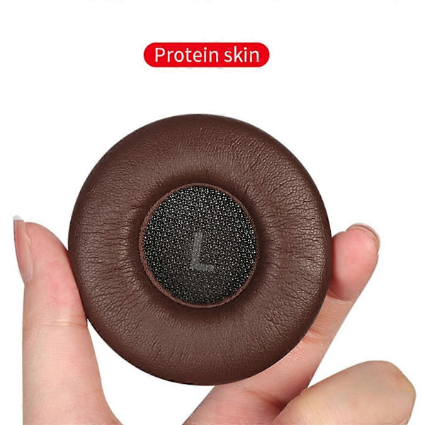 Protein Öronkuddar för AVENTHO WIRELESS Hörlurar Öronkåpor med Spänne Brown