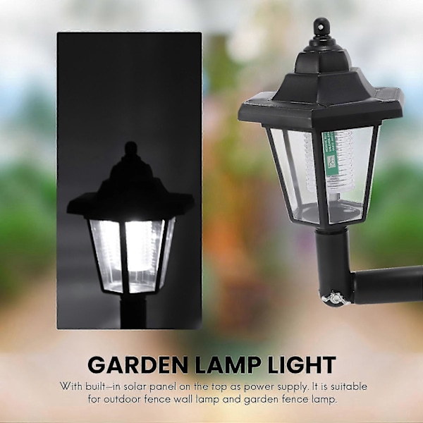 2 X Soldriven LED Utomhus Trädgård Staket Vägglykta Lampa Ljussensor (C)