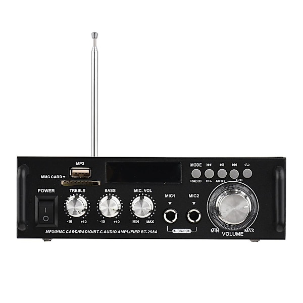 Bt-298a Mini Audio Forsterker 2ch 300w+300w For Bil Hjem Bluetooth Digital Audiomottaker Amp