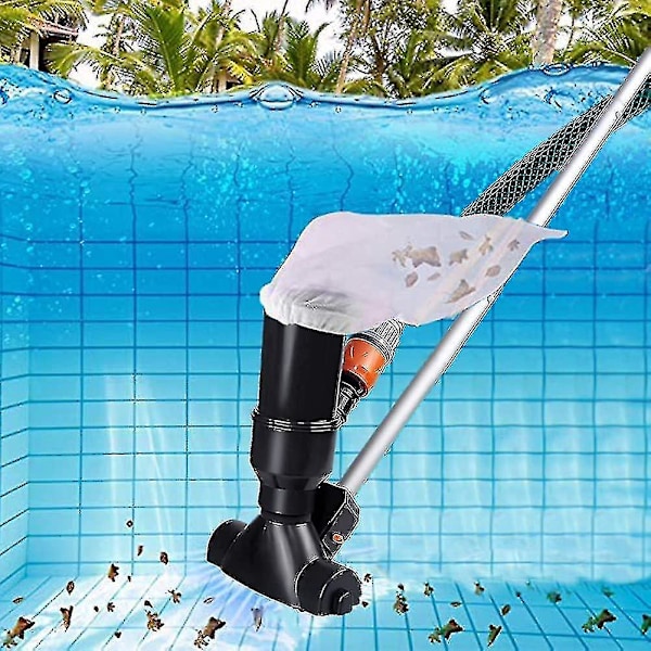 Bärbar Pool Dammsugare För Överjordiska Pool Spa Svart Undervatten Dammsugare