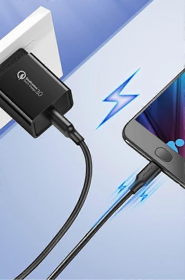Højhastigheds Micro USB-kabel 2A 2M Sort