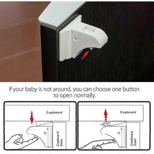 Magnetisk dørstopper med 12 låser og 3 kroker