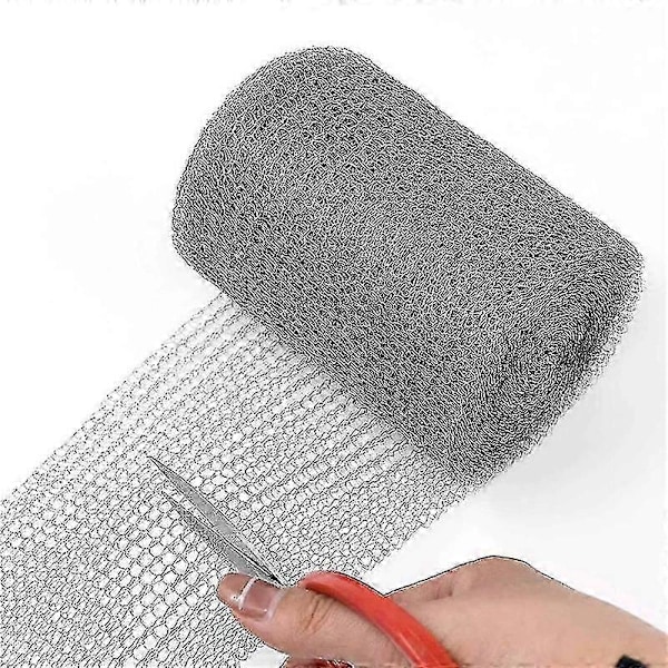 Trådnet Rustfrit Stål 12,7 cm x 6 m Trådnet Fintmasket Rustfrit Stålnet Tætmasket kompatibelt med Beskyttelse (C)