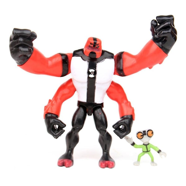 9 stk Ben 10 Kineceleran Heatblast LED Actionfigurer Legetøj Gave Skrivebordsdekoration