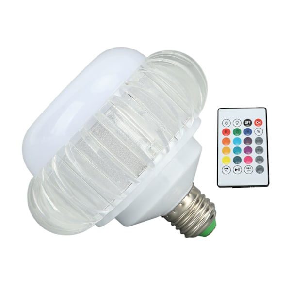 Smart LED Pære Trådløs Bluetooth Pære Højttaler E26 E27 RGB Farveskiftende Pære Med 24 Tasters Fjernbetjening[C]