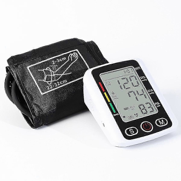 Talende Digital Automatisk Håndledsblodtryksmåler med Stort LCD-Display (C)