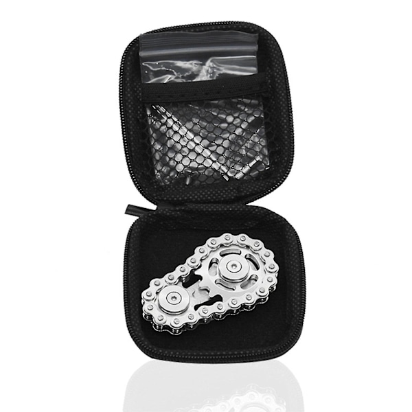 Sykkelkjede Gir Fidget Spinner Metall Tannhjul Kjede Fidget Dekompresjonsleke 2024 multicolor