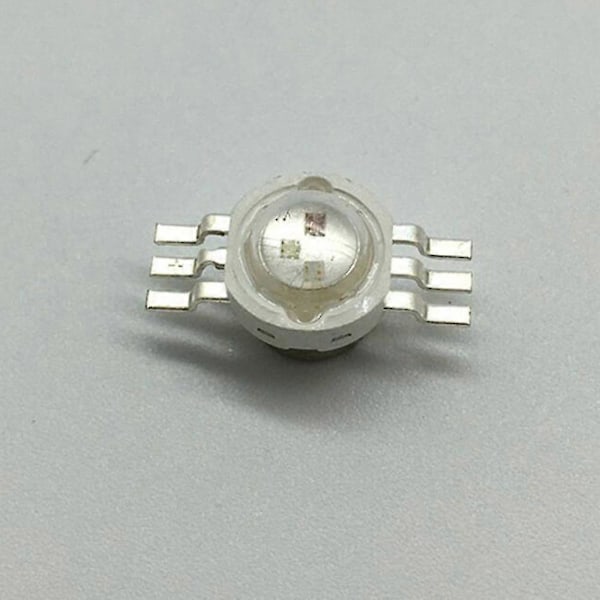 10 kpl 3x3w Korkea Rgb Punainen Led Lamppu Säästölamppu Helmet Polttimot 6pin 45mil 3w Korkea (C)