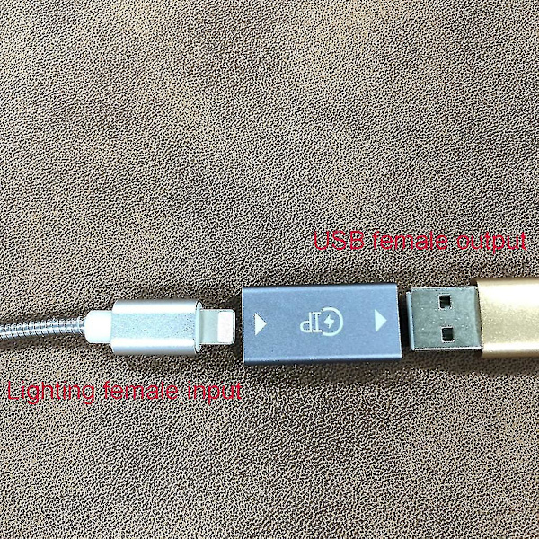 8-polet Lightning Hun til USB 3.0 Hun Konverteringsadapter til USB-kabel USB-disk Kortlæser USB-lampe Fan Mere