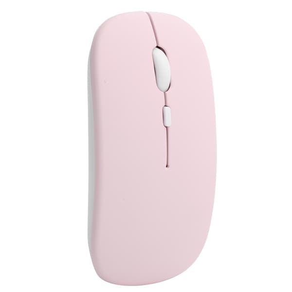 Stille Rosa Trådløs Mus 2.4GHz Bluetooth 5.0 for Bærbare Datamaskiner