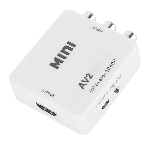 Av Till Hdmi High Definition Konverter Transverter Rca Till Hdmi Av2hdmi Vit
