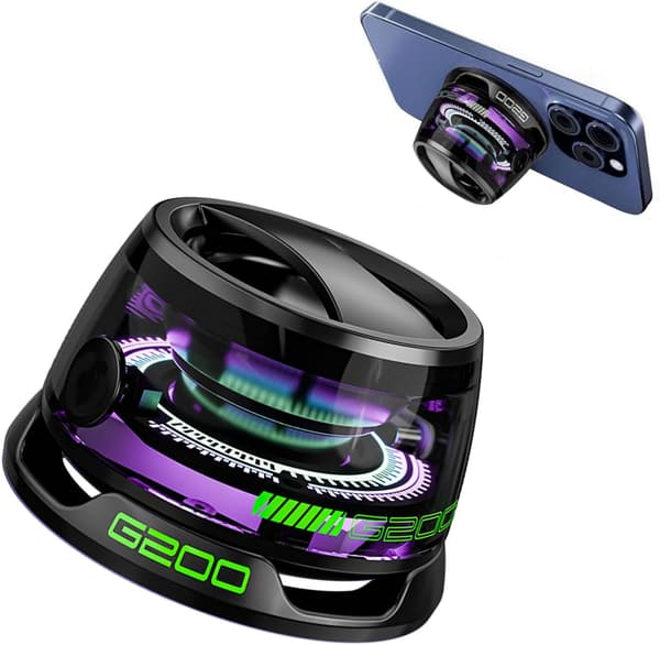 Mini Bluetooth-højttaler G200 med Multi RGB farvelysshow og 3D surround sound-effekt