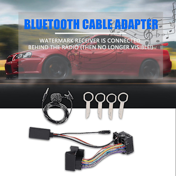 Bluetooth-kabeladapter för bilstereo till Ford Fiesta Focus Mondeo Kuga Sony 6000cd Radio Musikströmning