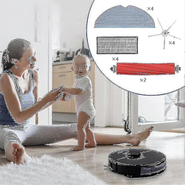 Tillbehör för Roborock S7 S7 + S7 Plus S7 Max T7s T7s Plus Robot