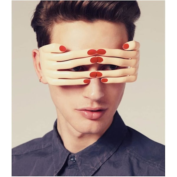 Fighting To Achieve Novelty Fingers Shaped Glasses Fancy Ball Eye Mask