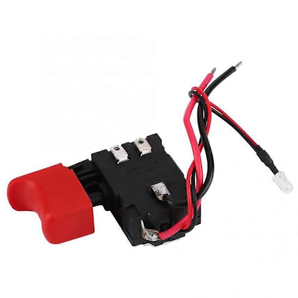 Svart Justerbar CW/CCW Elektrisk Borrmaskin Avtryckare Strömbrytare 7.2V-24V DC Strömbrytare I6(FCC)