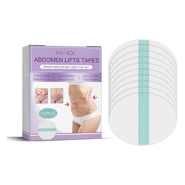 Abdomen Lyft Tejp, Transparent Osynlig Mage Lyft Patch, Abdomen Lyft Tejp Slät Cellulit Patch (C)