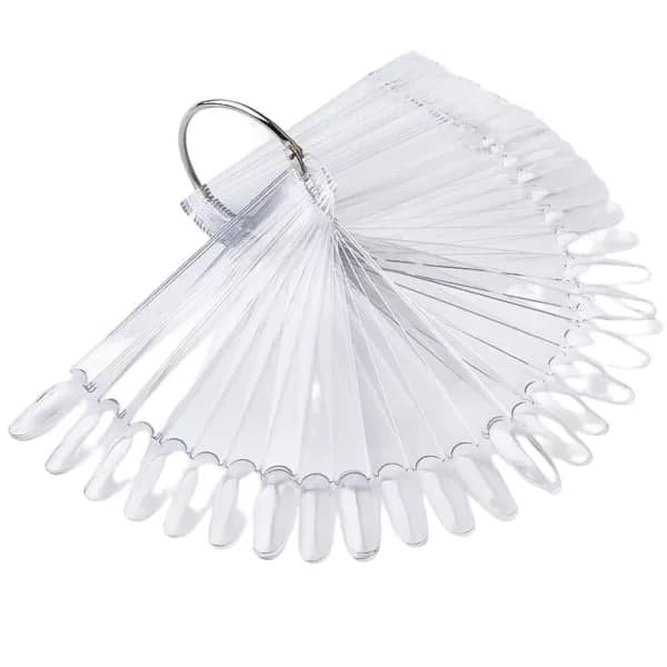 Display tips / display for neglelakkprøver 50 tips Transparent