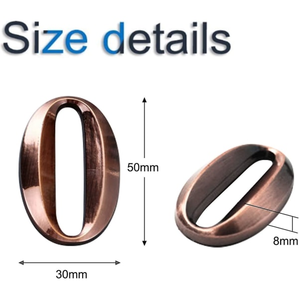 10 stk Selvklebende 3D Husnummer Postkasse Adresse Nummer 0-9 (svart) (yu-1) [C] color 5