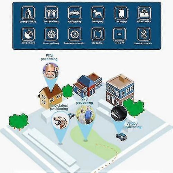 4-pak Tile Bluetooth Tracker - udskifteligt batteri - GPS nøgle, kæledyrsfinder