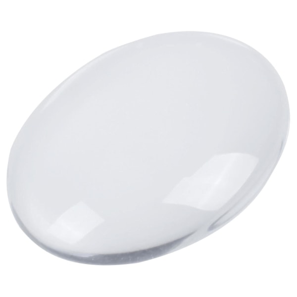 10 st Oval Kristall Transparent Klart Glas Cabochon Kupol Dekor 30x40mm (C)