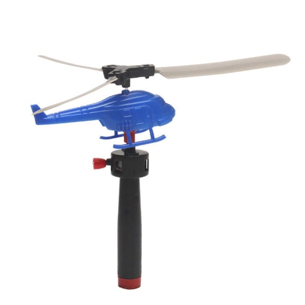 8-pack Dragsnöre Helikopter Leksak Inomhus Utomhus Trädgård Gräsmatta Färgglad Mini Helikopter Flygplan Leksak Småbarn Pojkar Flickor Present 8pcs