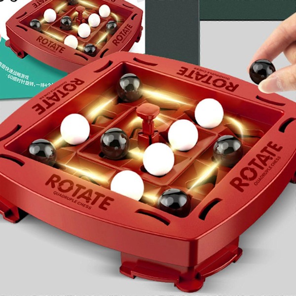 Logiskt Schackspelsbana Pedagogisk Leksak Schackspelsbana 2 Spelare Snabbt Strategispel Förälder Barn Interaktiv Leksak (C)