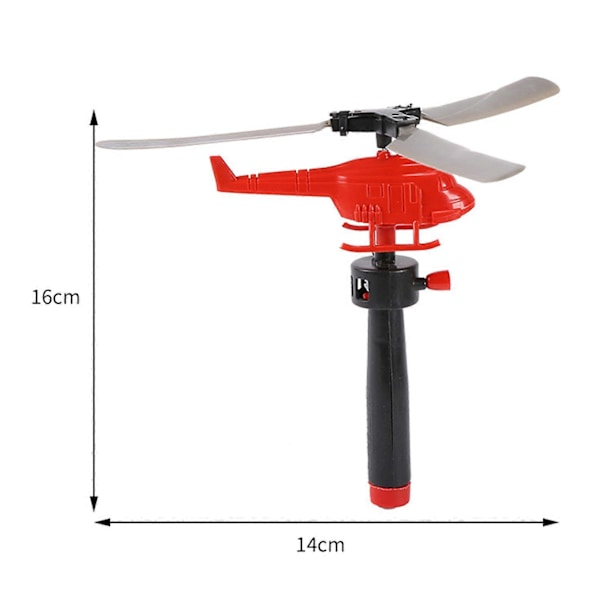 8-pack Dragsnöre Helikopter Leksak Inomhus Utomhus Trädgård Gräsmatta Färgglad Mini Helikopter Flygplan Leksak Småbarn Pojkar Flickor Present 8pcs