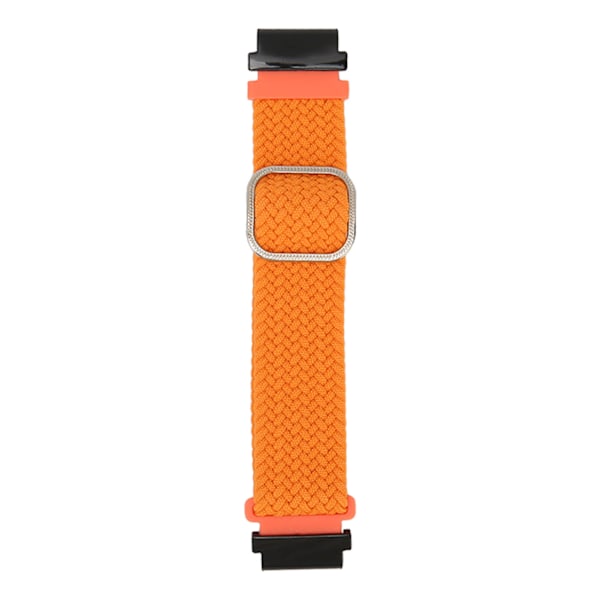 Urklokkebånd i vevd nylon, justerbar størrelse, for Garmin Fenix 7S 6S 5S, oransje [C]