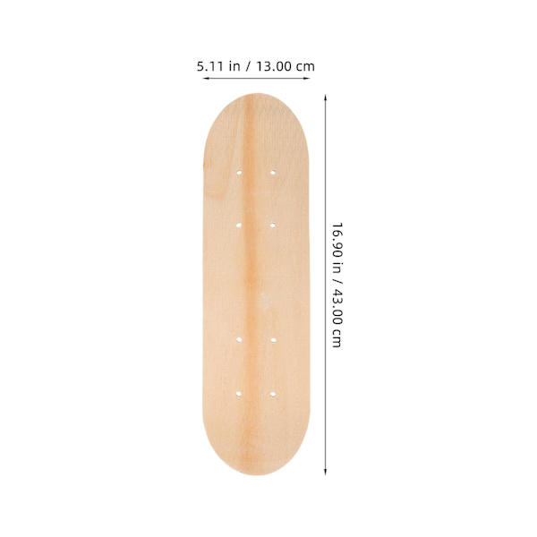 Blank Skateboard Deck Uafsluttet Skateboard Deck DIY Blank Graffiti Skateboard