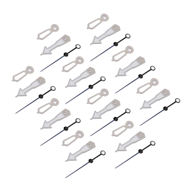 10 Set Urvisarvisdelar Luminous Metall Exklusiv Bärbar Snygg Urverk Visare för NH35A Typ 2[C]