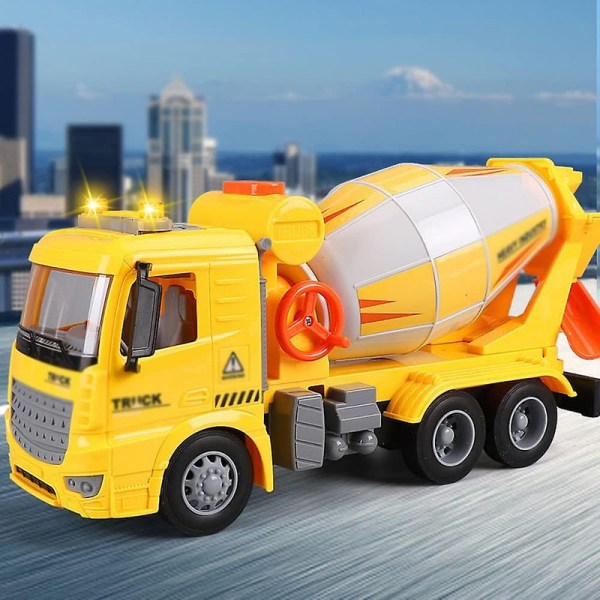 Överdimensionerad konstruktionslastbil Cementbilsblandare serie Stor betongbil Tankbil Mac Barnleksaksbil Pojke