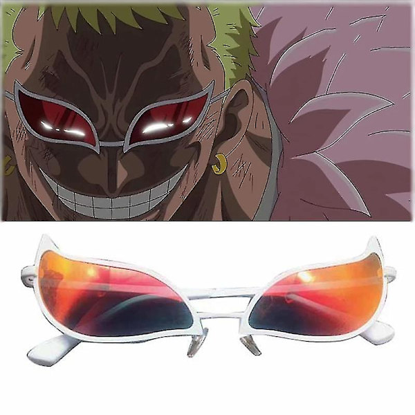 Donquixote Doflamingo Cosplayglasögon Anime PVC Solglasögon