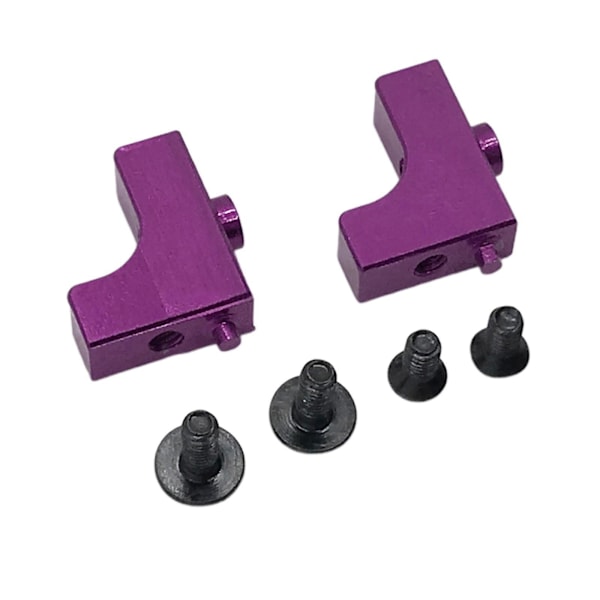 2x Servo Sete 1/12 Rc Bildeler Deler for Wltoys 124018 124019 Lilla (C)