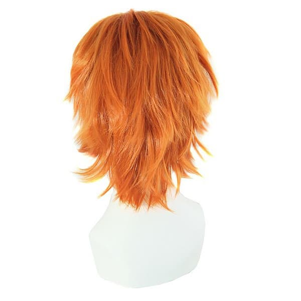 Orange paryk til mænd, 50 cm, 1 stk.